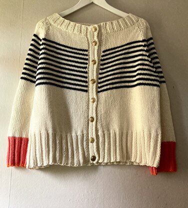 Vintage Style Boat neck Cardigan Summer Variation