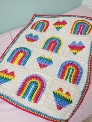 Rainbows of Love Baby Blanket UK Terms