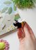Mini crochet bee amigurumi pattern, easy crochet pattern
