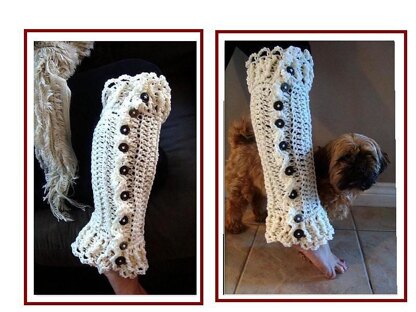 Long Lacy Legwarmers by SweetPotatoPatterns