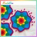 Rainbow flower coaster by HueLaVive