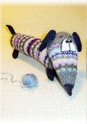 Knitted Dog Dachshund for beginners