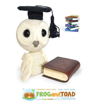 Graduation Owl Mortarboard Hibou Chouette ( hedwig ) Amigurumi Crochet - FROGandTOAD Créations