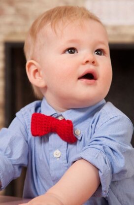 Bowtie for Little Man in Red Heart Anne Geddes Baby - LW4102