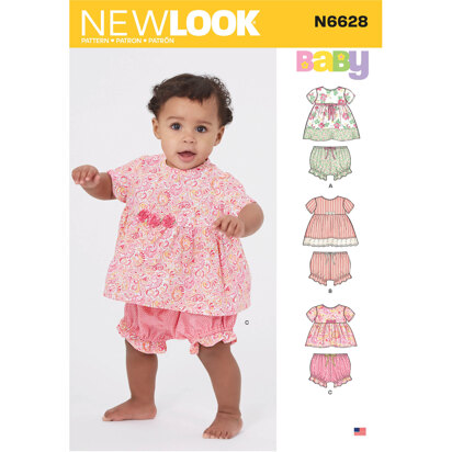 New Look N6628 Babies' Sportswear 6628 - Paper Pattern, Size 1/2-1-2-3-4