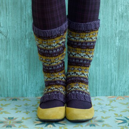 Limelight Stirrup Socks in Lion Brand Wool-Ease - 90636AD