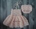 139 Dainty blossom newborn dress