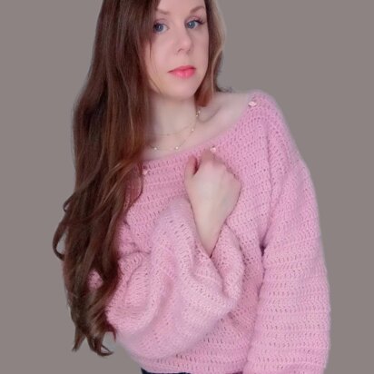 Crochet The Petite Fleur Sweater Pattern