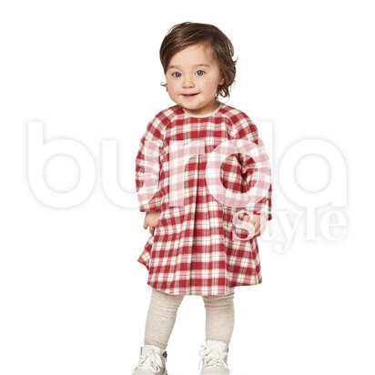 Burda Style Baby's Loose Dress B9348 - Paper Pattern, Size 6M-3