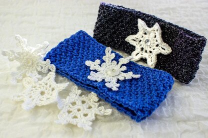 Snowflake Ear Warmer/ Headband