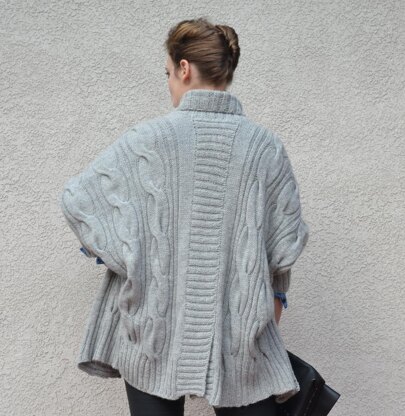 Gray Dolman Cardigan