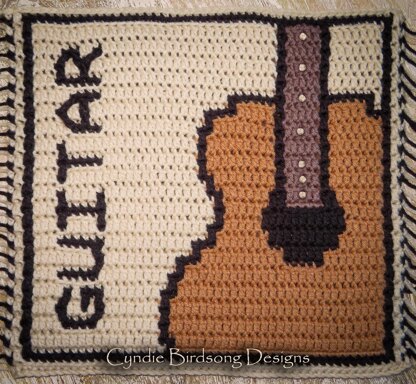 Musical Magic mosaic square - Guitar