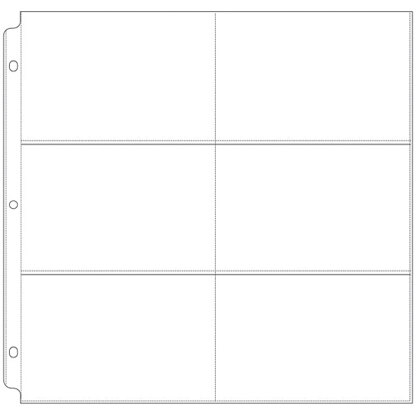 We R Memory Keepers We R Ring Photo Sleeves 12"X12" 10/Pkg - (6) 4"X6" Pockets