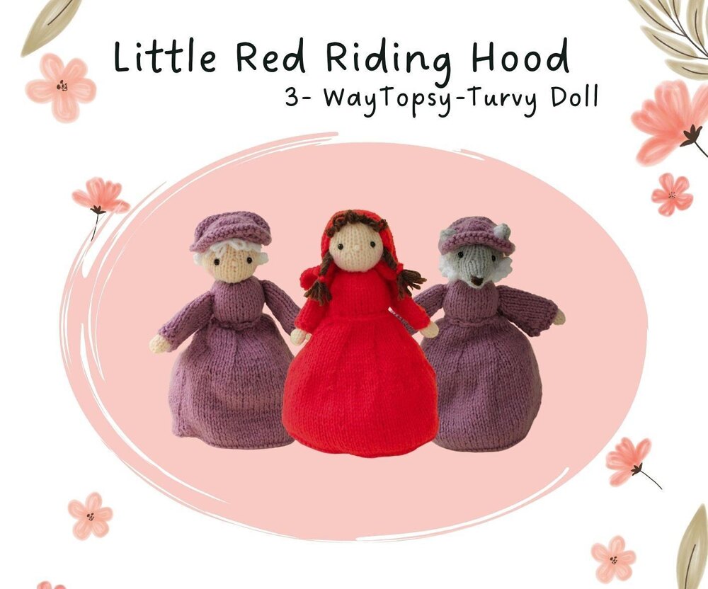 Topsy turvy doll red cheap riding hood