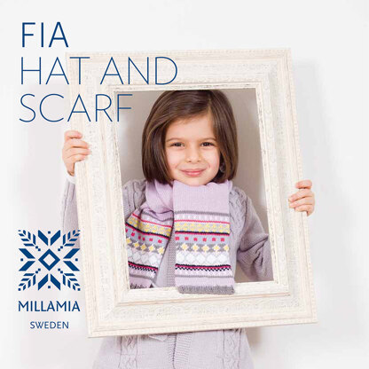 "Fia Hat And Scarf" - Hat Knitting Pattern For Girls in MillaMia Naturally Soft Merino