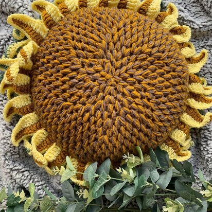 Sunflower cushion