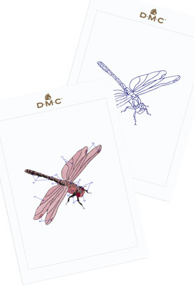 Dragonfly in DMC - PAT0478 -  Downloadable PDF