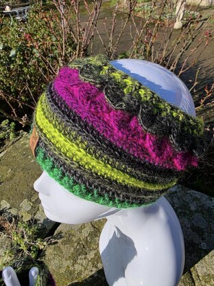 Dragon scale ear warmer cowl