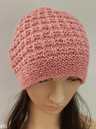 Surrey - Family textured beanie with garter brim