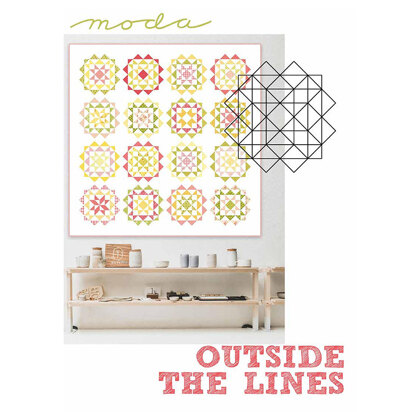 Moda Fabrics Outside The Lines Quilt - Downloadable PDF