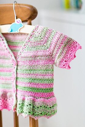 Rosetta baby cardigan