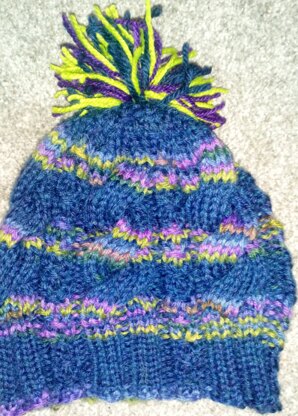 Cable bobble hat (try saying that fast!)