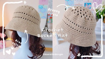Summer bucket hat tutorial #2