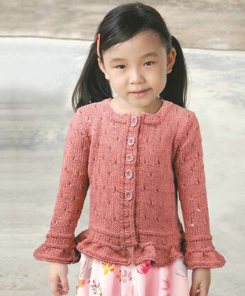 Red Robin Child Cardigan in Knit One Crochet Too Dungarease - 2020 - Downloadable PDF
