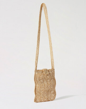 Salada Bag in Wool and the Gang Shiny Ra-Ra Raffia - Leaflet