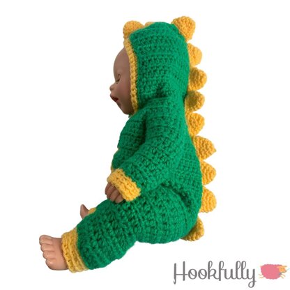 Crochet baby best sale dinosaur outfit