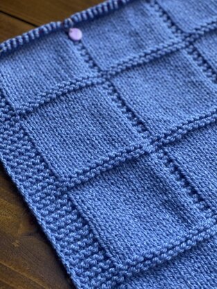 Aran Simple Square Blanket