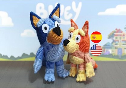 Bluey y Bingo Amigurumi