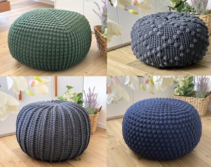 4 Crochet Pouf Patterns