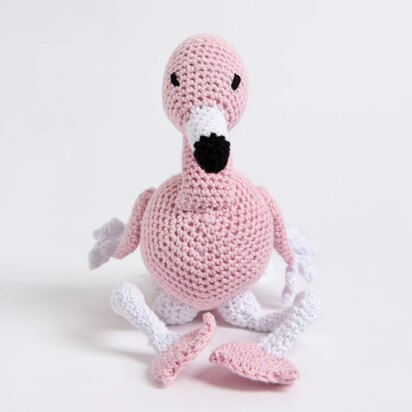 Freya The Flamingo in Wool Couture Cotton Candy - Downloadable PDF