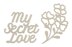 Artdeco Creations Couture Creations My Secret Love Chipboard 2/Pkg - My Secret Love