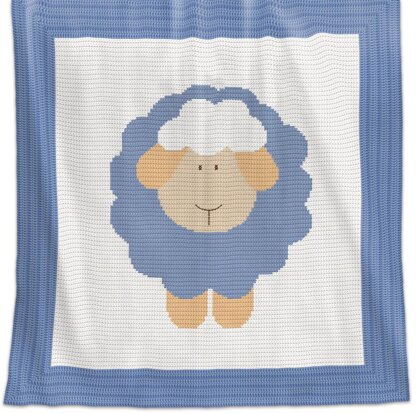 CROCHET Baby Blanket / Afghan - Sheep