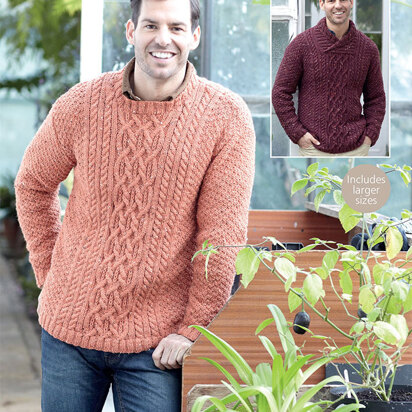 Sweaters in Hayfield Bonus Aran Tweed - 7368 - Downloadable PDF