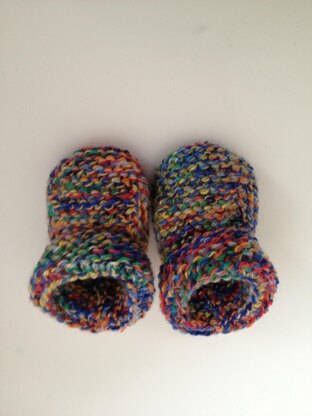 Chunky Baby Bootees, Knitting Pattern