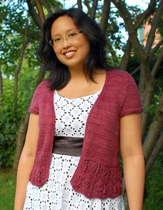 Laura Chau Bellevue Cardigan for Worsted Weight Yarn PDF