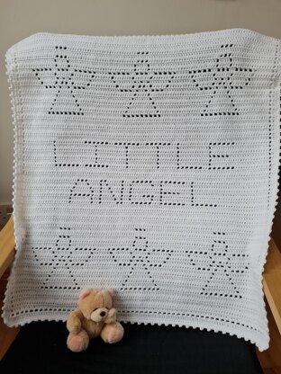 Little Angel Filet Blanket