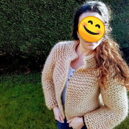 Chunky women cropped jacket
