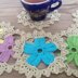 Crochet Star coasters - Pdf pattern-