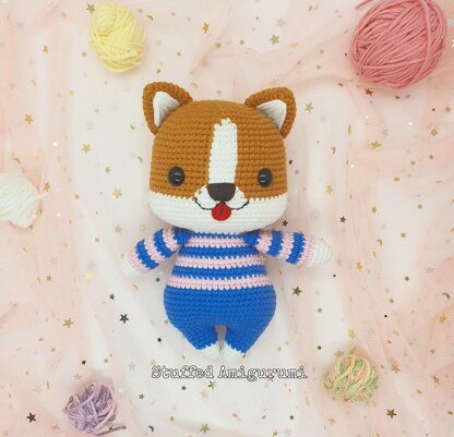 Crochet Pattern Chubby Corgi -  Portugal