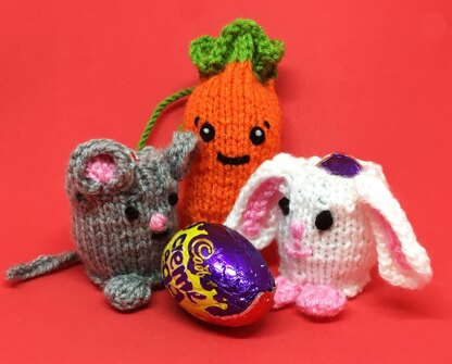 Carrot, Bunny & Mouse for cream eggs