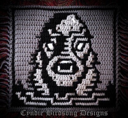 Classic Horror mosaic square - Swamp Monster