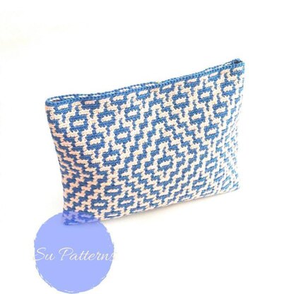 Lattice Tapestry Crochet Clutch