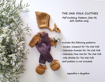 Clothes for The Oak Folk Doll Set M