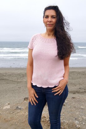 Scalloped Tee