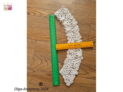 Easy detachable collar crochet 2