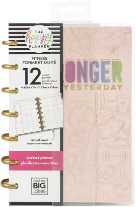 The Happy Planner 12-Month Undated Mini Planner 7"X4.625" - Fitness